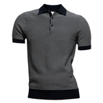 Load image into Gallery viewer, Ben Sherman Bicoloured Textured Polo Navy
