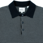 Load image into Gallery viewer, Ben Sherman Bicoloured Textured Polo Navy
