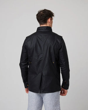 Black Bexley Waxed Jacket