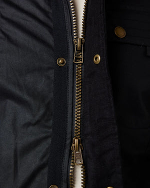 Black Bexley Waxed Jacket