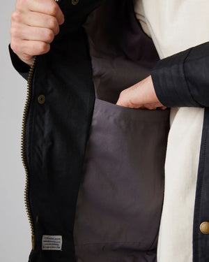 Black Bexley Waxed Jacket