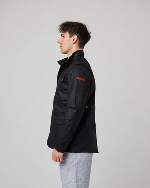 Black Bexley Waxed Jacket