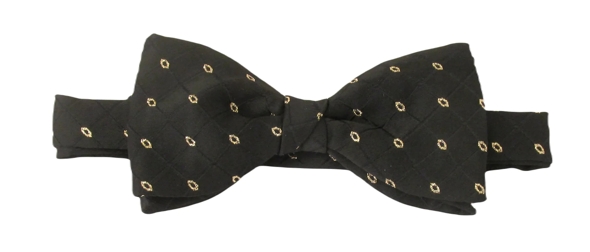 Van Buck Black and Gold Lurex Bow Tie