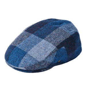 Blue Stornoway Harris Tweed Cap