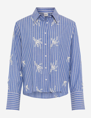Navy Striped Viki Blouse