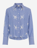 Load image into Gallery viewer, Navy Striped Viki Blouse
