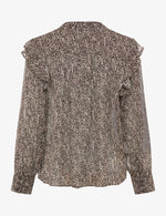 Load image into Gallery viewer, Brown Floral Print Blouse
