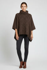 Load image into Gallery viewer, Brown Knitted Cape
