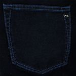 Load image into Gallery viewer, Brax Navy Five Pocket Premium Dinner Denim Long Leg
