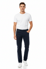 Load image into Gallery viewer, Navy Five Pocket Chinos
