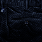 Load image into Gallery viewer, Bruhl Parma Stretch Cotton Corduroy Navy Trouser Long Leg

