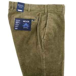 Beige Corduroy Trousers Regular Leg