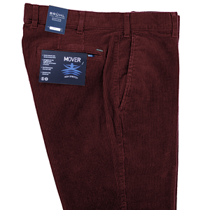Burgundy Corduroy Trousers Regular Leg