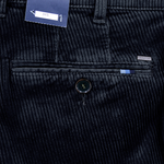 Load image into Gallery viewer, Navy Corduroy Trousers Regular Leg
