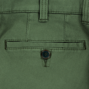 Green Elasticated Waist Leeds Chinos