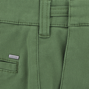 Green Elasticated Waist Leeds Chinos