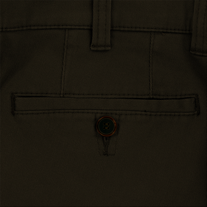 Chocolate Elasticated Waist Leeds Chinos