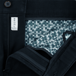 Navy Elasticated Waist Leeds Chinos