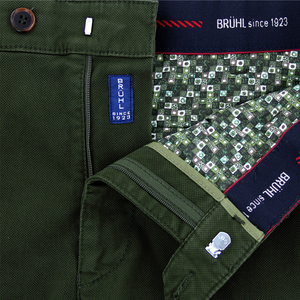 Olive Stretch Trouser Regular Leg