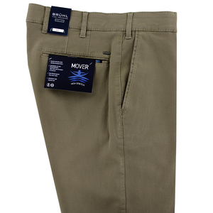 Taupe Stretch Trouser Regular Leg