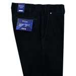 Load image into Gallery viewer, Bruhl Venice Textured Cotton Navy Trouser Regular Leg
