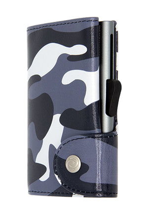 Black Camo Print Single Wallet