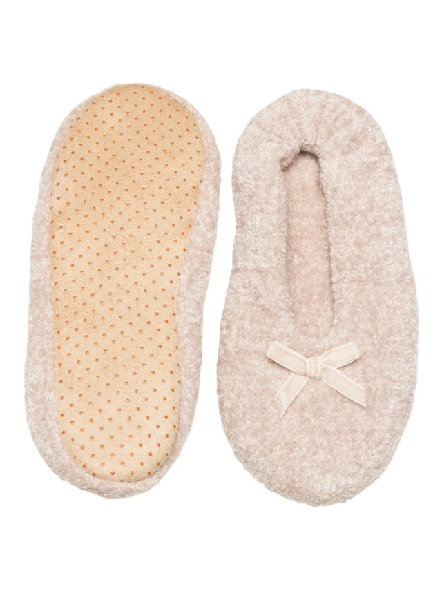 Oatmeal Cosy Chenille Slippers