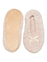 Load image into Gallery viewer, Oatmeal Cosy Chenille Slippers
