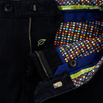 Load image into Gallery viewer, Meyer Micro Structure Cotton Trouser Chicago Navy Long Leg
