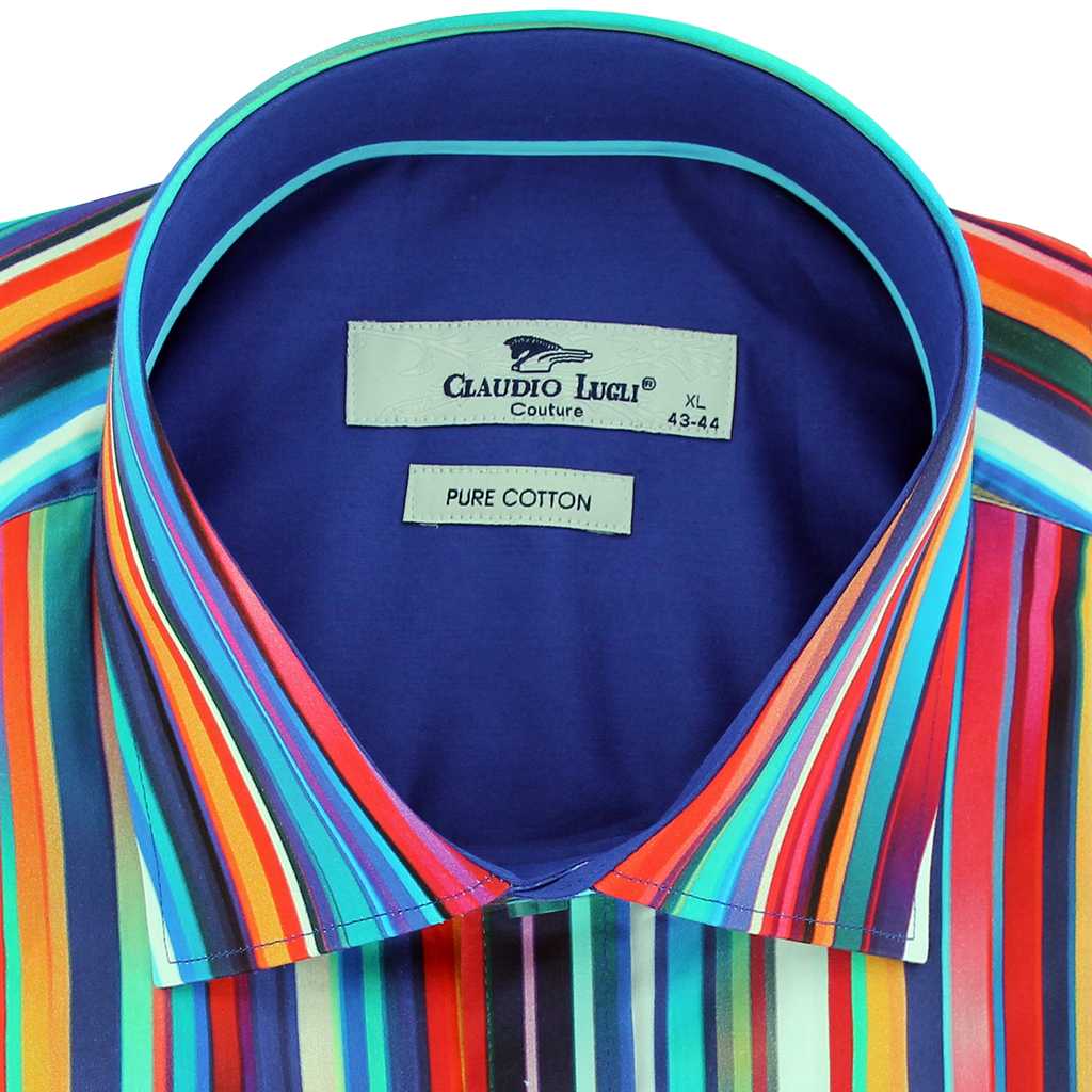 Claudio Lugli Multicoloured Stripes Shirt