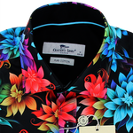 Load image into Gallery viewer, Claudio Lugli Floral Multicolured Shirt Black
