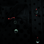 Load image into Gallery viewer, Claudio Lugli Flocked Dots Shirt Black
