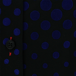 Load image into Gallery viewer, Claudio Lugli Flocked Dots Shirt Blue
