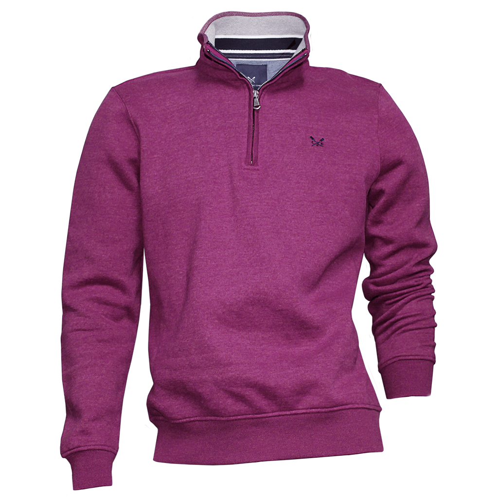 Crew Classic Half Zip Sweatshirt Berry