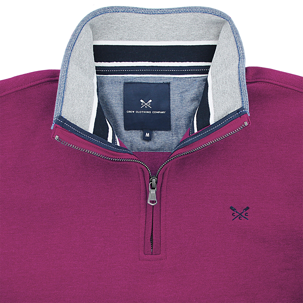 Crew Classic Half Zip Sweatshirt Berry