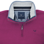 Load image into Gallery viewer, Crew Classic Half Zip Sweatshirt Berry
