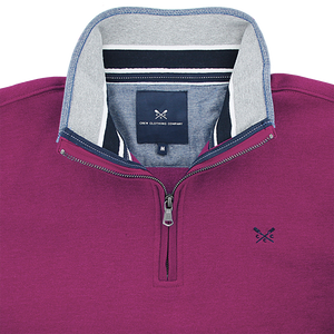 Crew Classic Half Zip Sweatshirt Berry