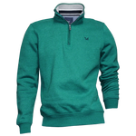 Load image into Gallery viewer, Crew Classic Half Zip Sweatshirt Green
