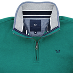 Load image into Gallery viewer, Crew Classic Half Zip Sweatshirt Green
