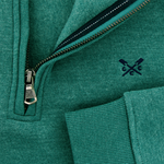 Load image into Gallery viewer, Crew Classic Half Zip Sweatshirt Green
