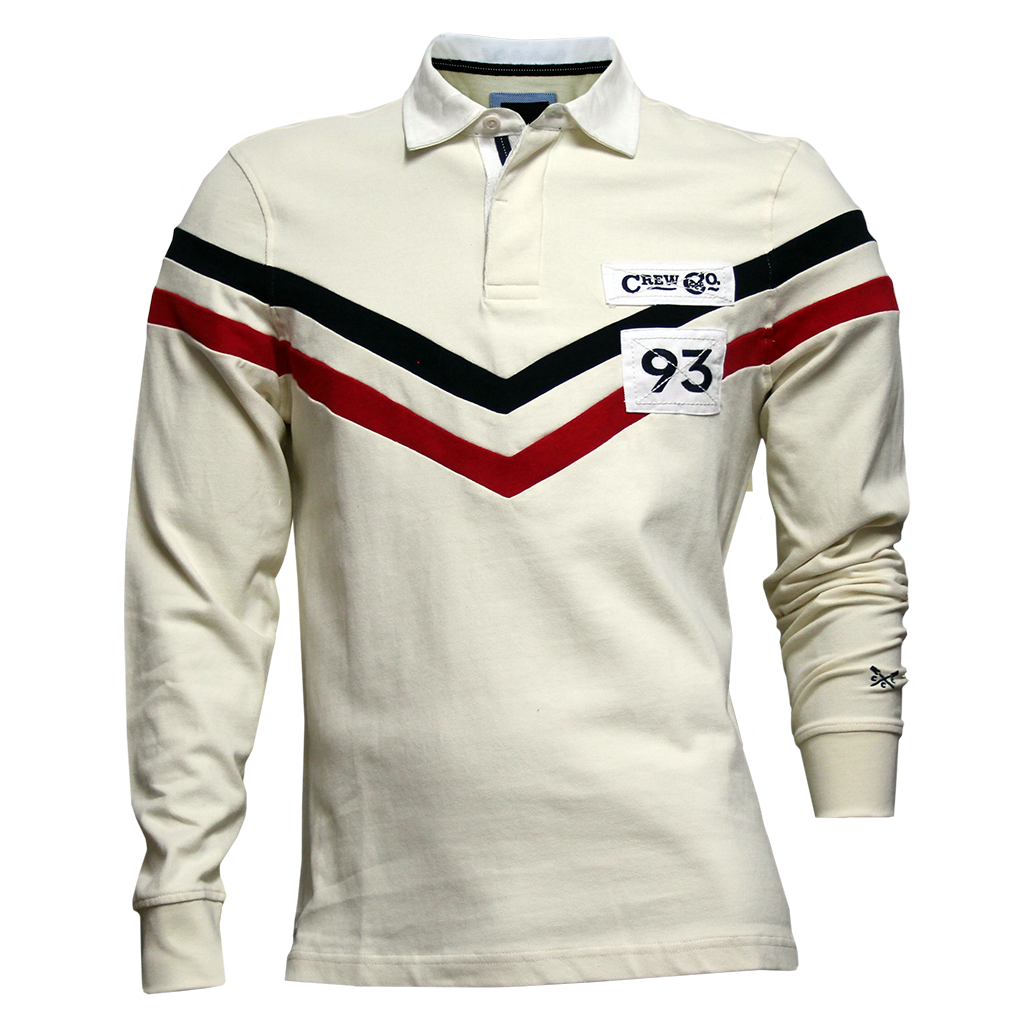 Crew Long Sleeve Double V Rugby Shirt