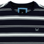 Load image into Gallery viewer, Crew Classic Stripe T-Shirt Navy
