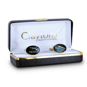 Jaguar Rhodium Cufflinks Gold