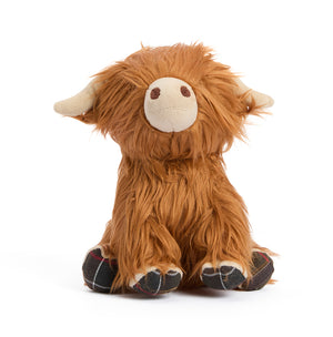 Brown  Highland Cow Dog Toy