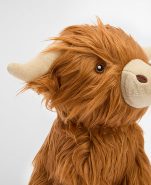 Brown  Highland Cow Dog Toy