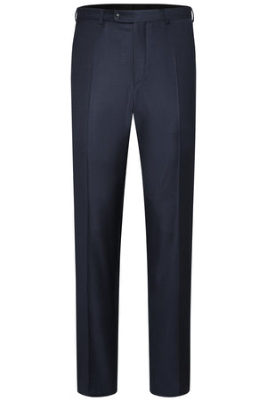 Navy Check Trousers