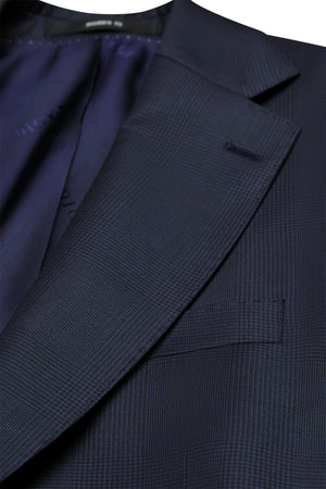 Navy Check Jacket