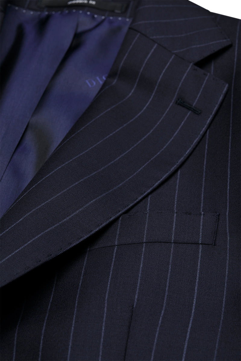 Navy Stripe Jacket Regular Length