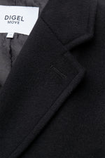 Load image into Gallery viewer, Black Wool Cashmere Overcoat
