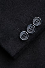 Load image into Gallery viewer, Black Wool Cashmere Overcoat
